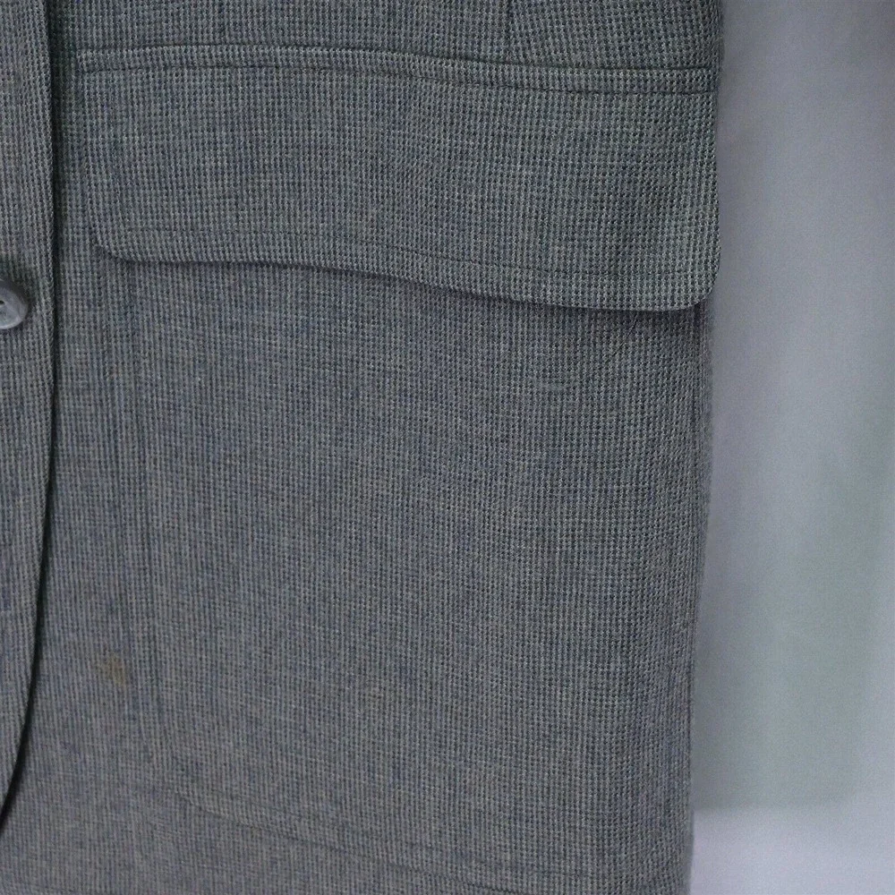 Hart Schaffner Marx 42L Gray Woven 2 Button Blazer Jacket‎ Sport Coat